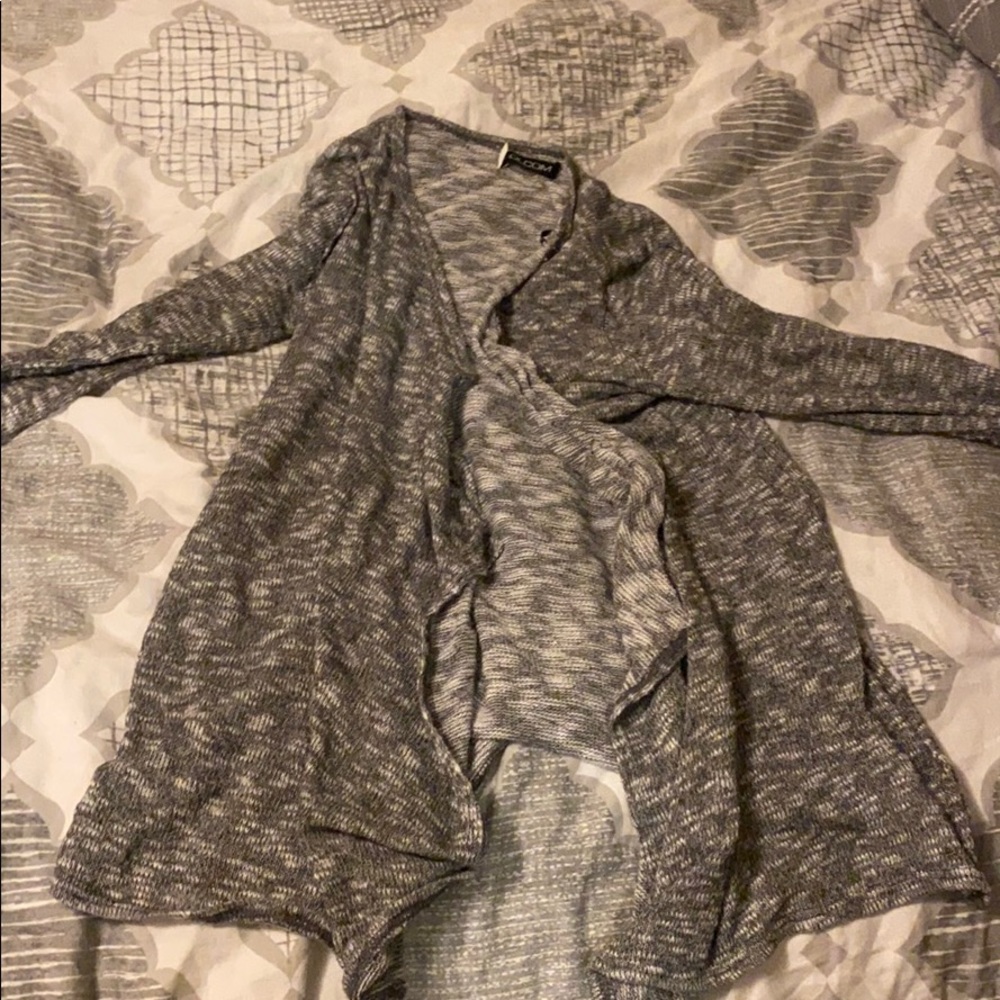 Light gray cardigan